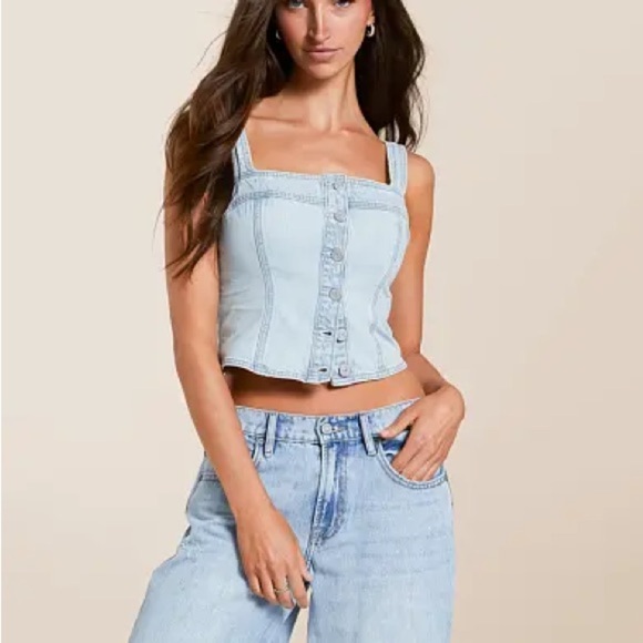 Levi's Tops - Levi's Light Blue Women's Denim crop top sz S